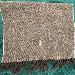 BRAND NEW Ralph Lauren scarf (unisex - Brown/cream)